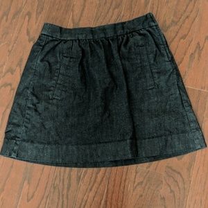 J crew denim jean skirt